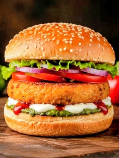 [JK-BG-001] Aloo Tikki Burger By TPP