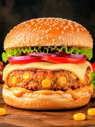 [JK-BG-003] Cheese Corn Burger By TPP