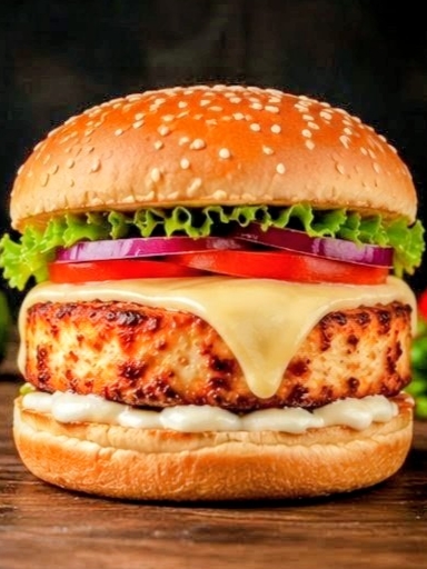 [JK-BG-005] Paneer Cheese Burger By TPP