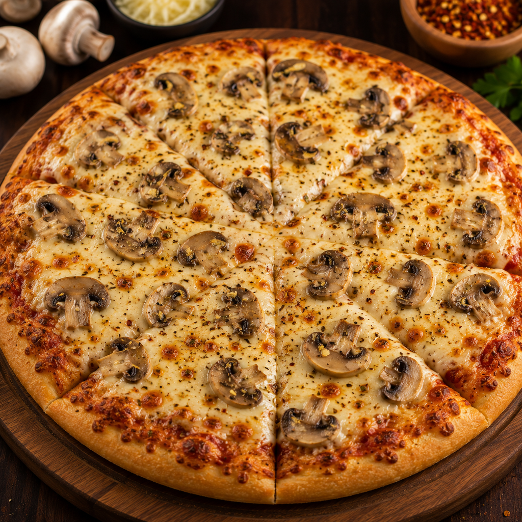 Cheese Mushroom Pizza
